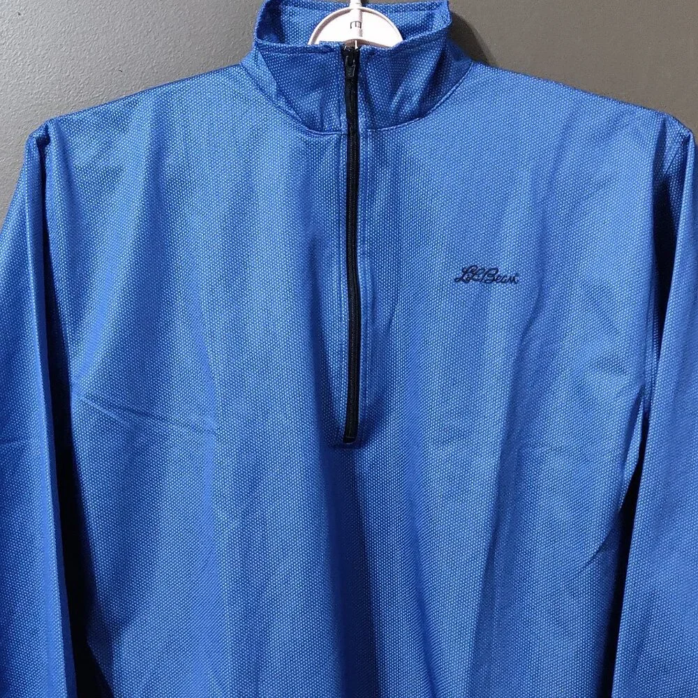 LL Bean Vintage Wind Stopper Gore 1/2 Zip Pullover LARGE